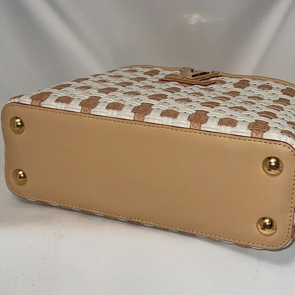 Louis Vuitton Capucine BB Heavenly Woven Satchel - Picture 10 of 12